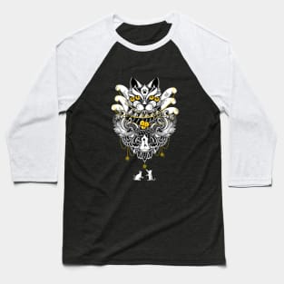 Cat Sacred Ritual Baseball T-Shirt